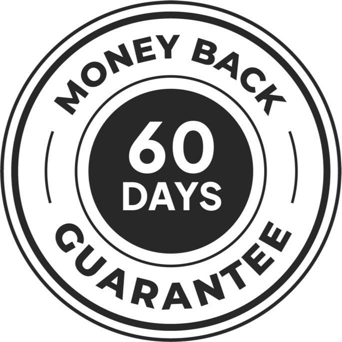 60-Day Money Back Guarantee Seal Logo